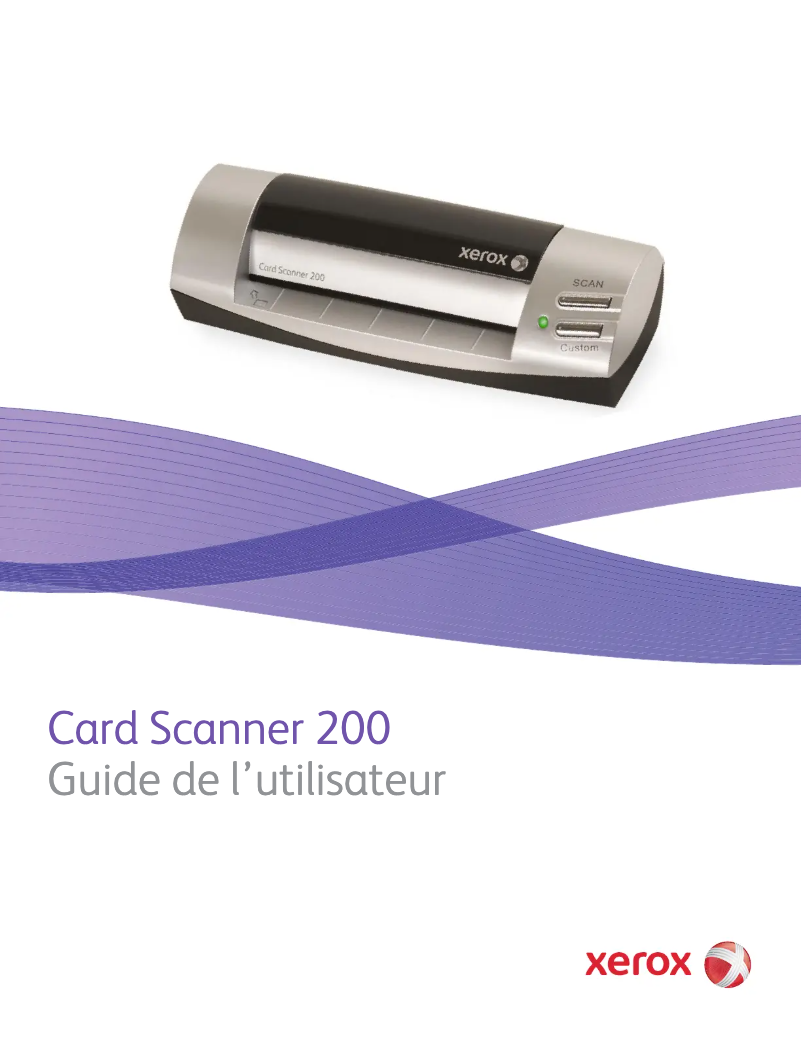 Image de la première page du manuel de l'appareil Card Scanner 200