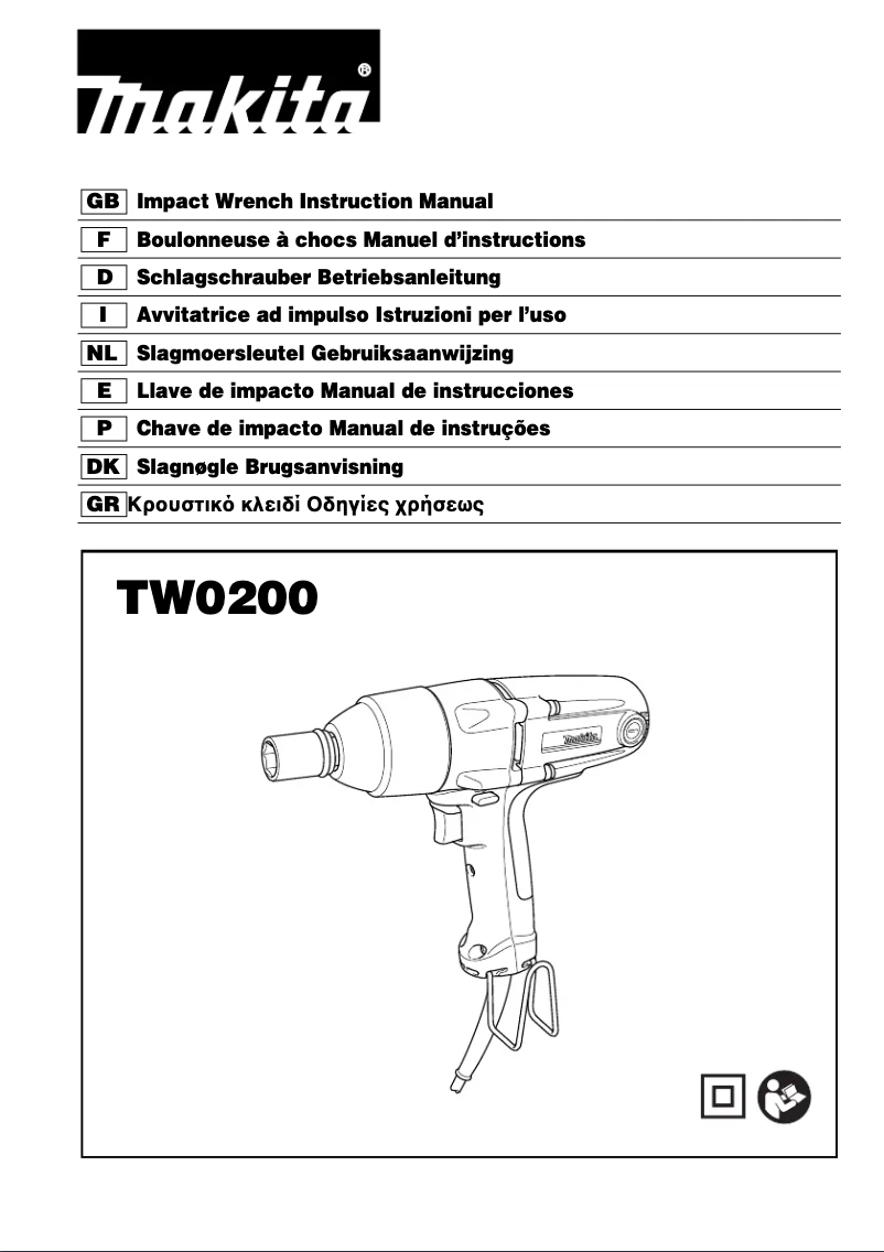 Page n°1 - Manuel utilisateur Makita TW0200