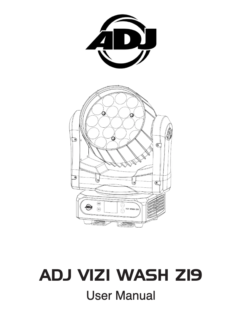 Image de la première page du manuel de l'appareil Vizi Wash Z19