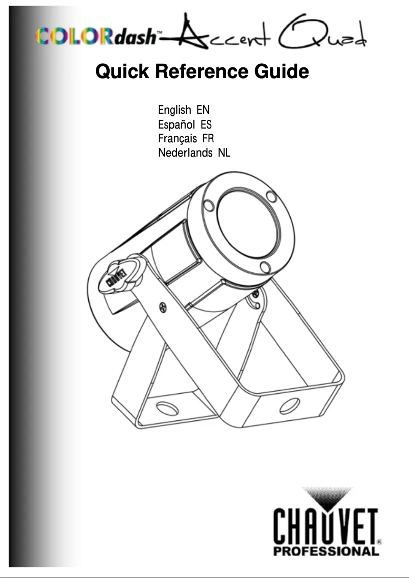 Página 1 del manual Manual de usuario Chauvet COLORdash Accent Quad