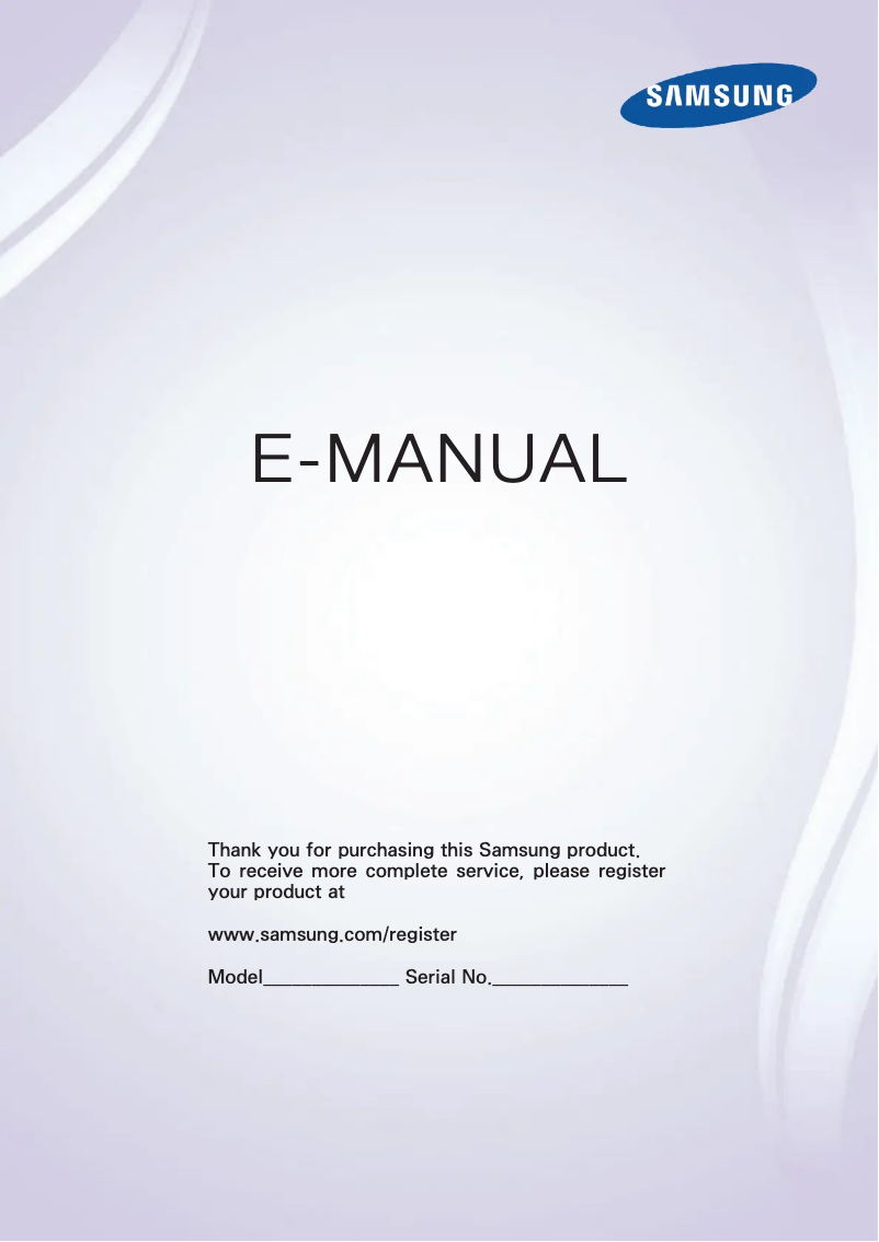 Page 1 de la notice Manuel utilisateur Samsung UE46F7000AT