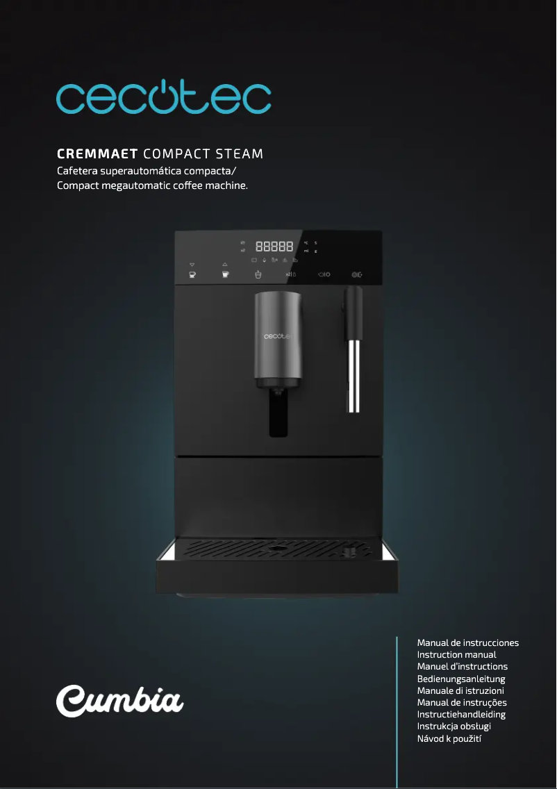 Page n°1 - Manuel utilisateur Cecotec Cremmaet Compact Steam