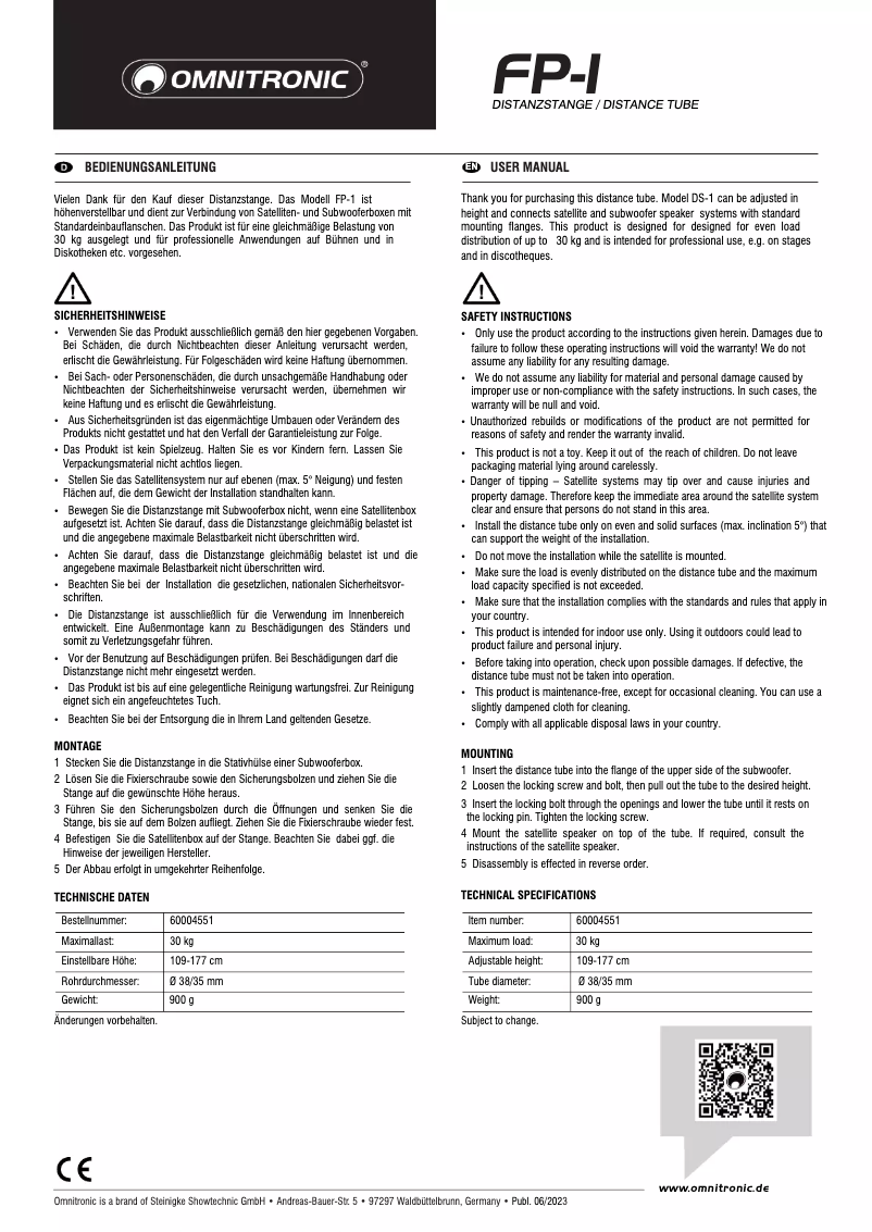 Image de la première page du manuel de l'appareil FP-1