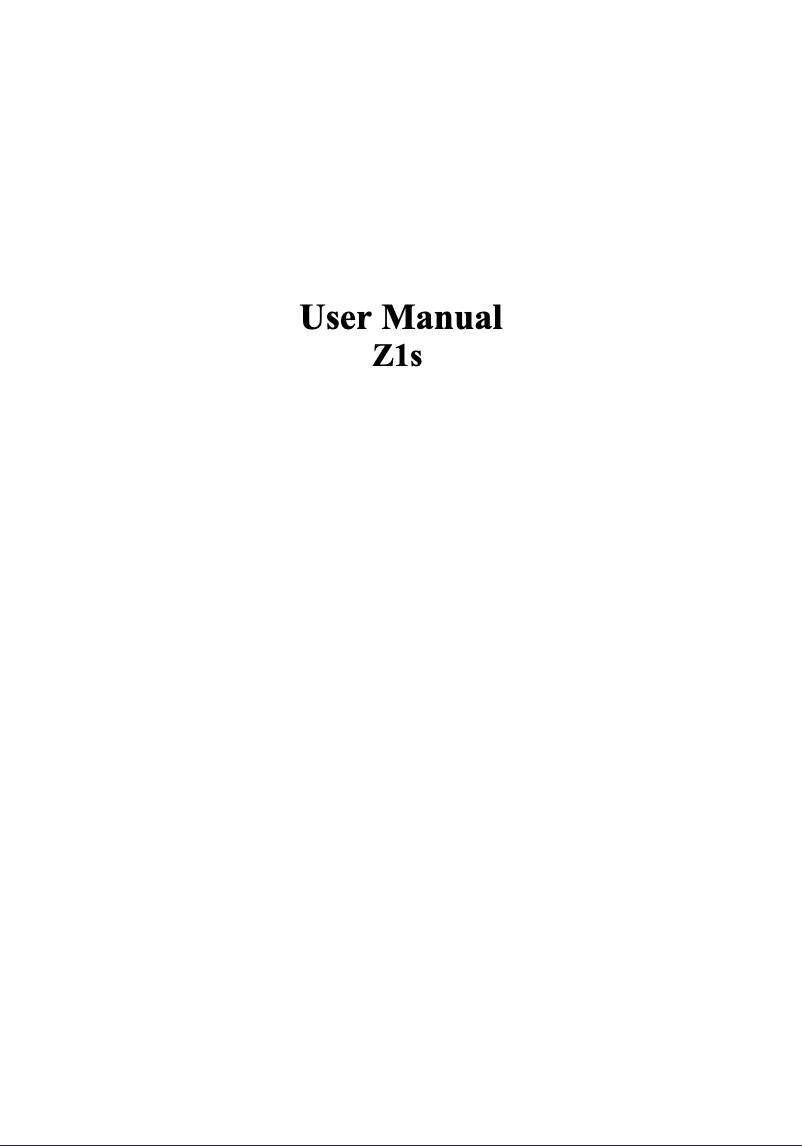 Page n°1 - Manuel utilisateur Lava Z21