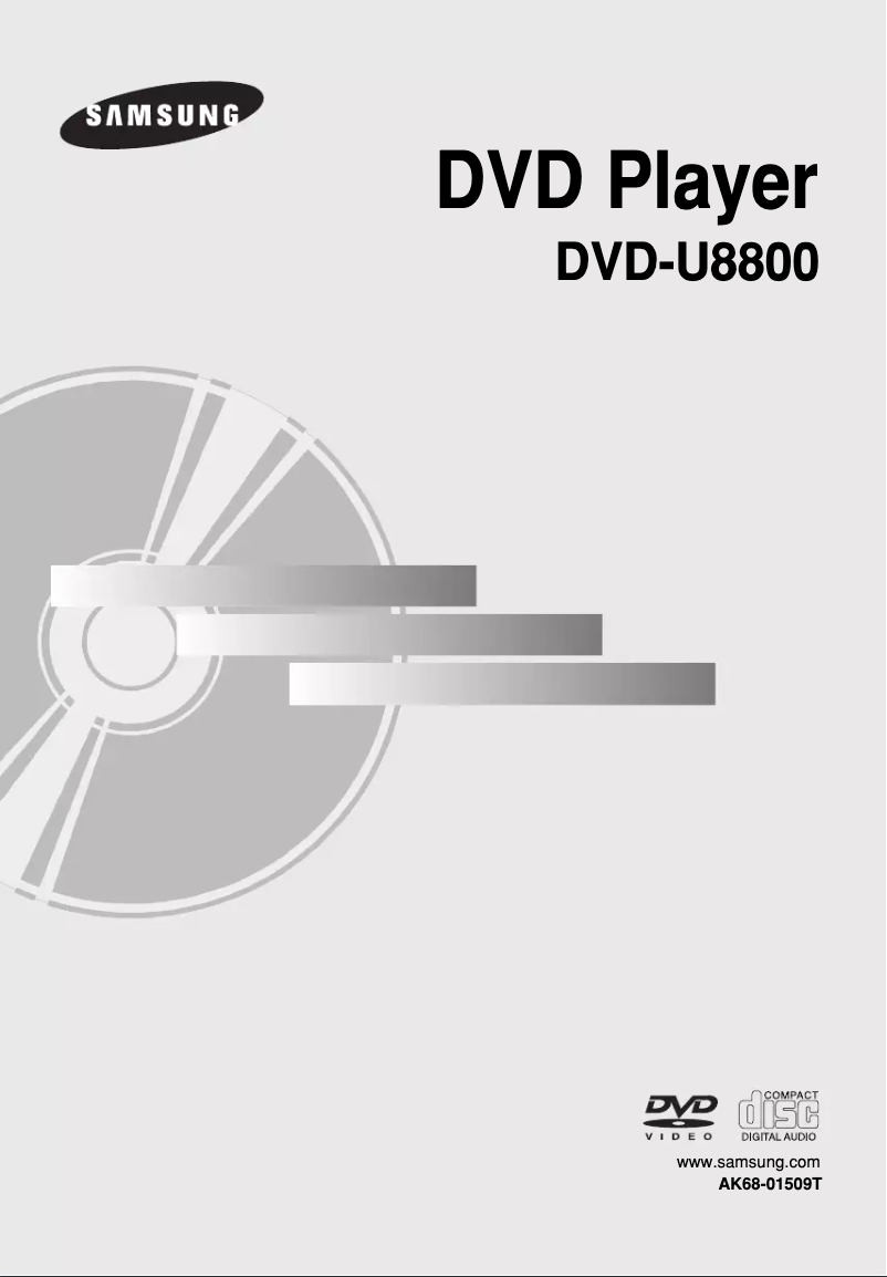 Page 1 de la notice Manuel utilisateur Samsung DVD-U8800