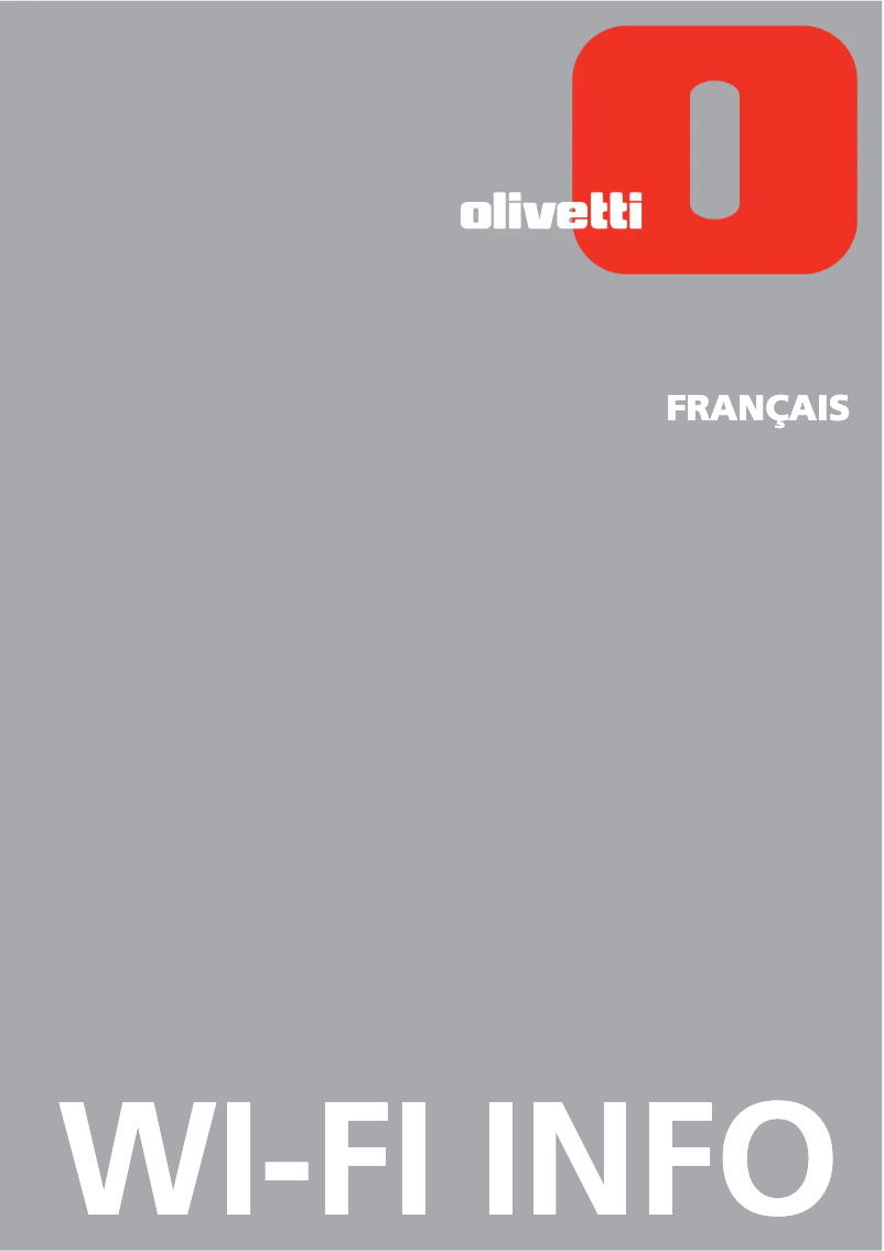Page n°1 - Manuel utilisateur Olivetti ANY_WAY wifi
