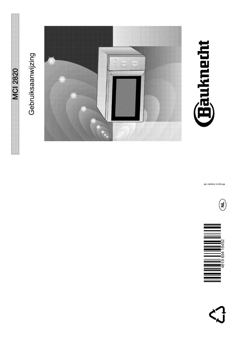 Page 1 de la notice Manuel utilisateur Bauknecht MCI 2820
