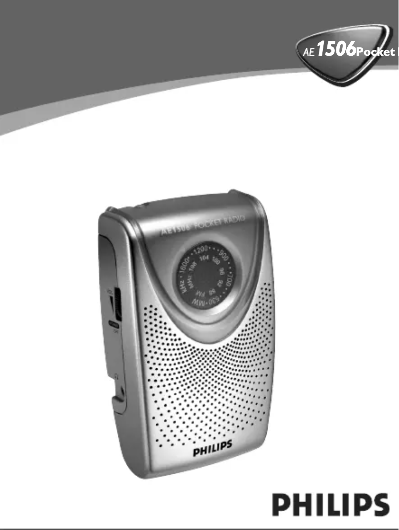 Page 1 de la notice Manuel utilisateur Philips AE1506