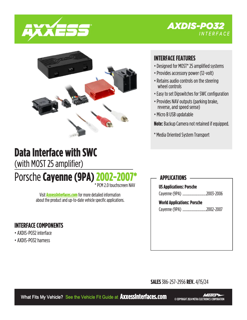 Image de la première page du manuel de l'appareil AXDIS-PO32