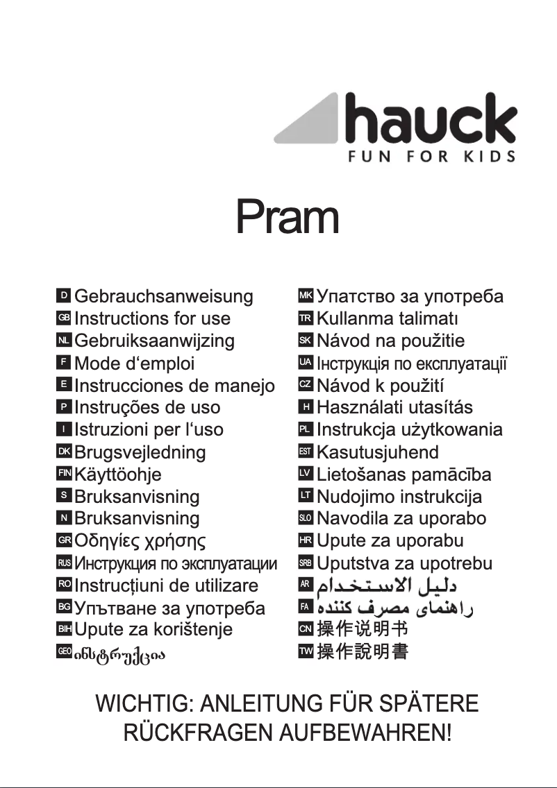 Page n°1 - Manuel utilisateur Hauck Malibu