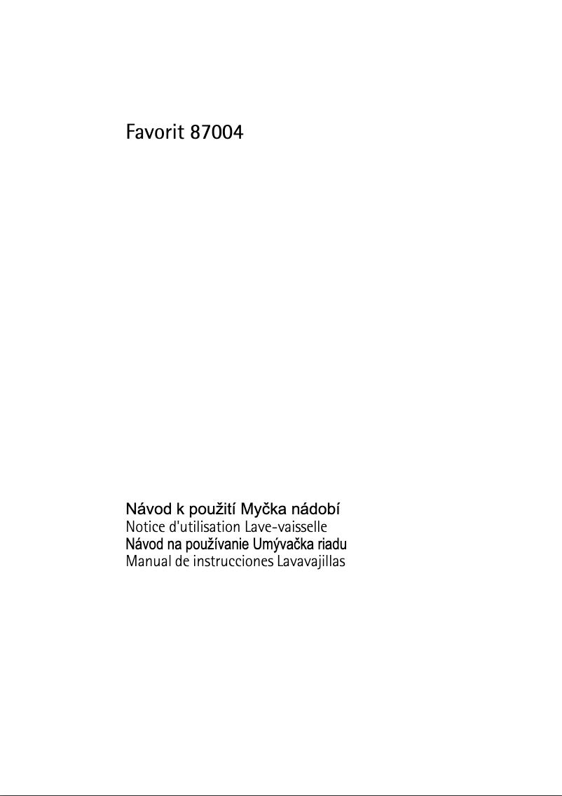 Image de la première page du manuel de l'appareil F-87004-mp