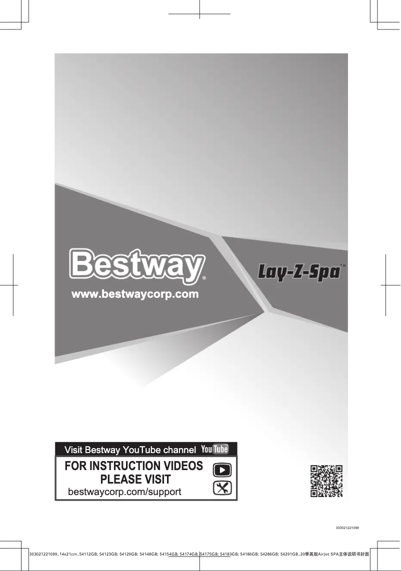 Page n°1 - Manuel utilisateur Bestway Lay-Z Spa Miami BW54123
