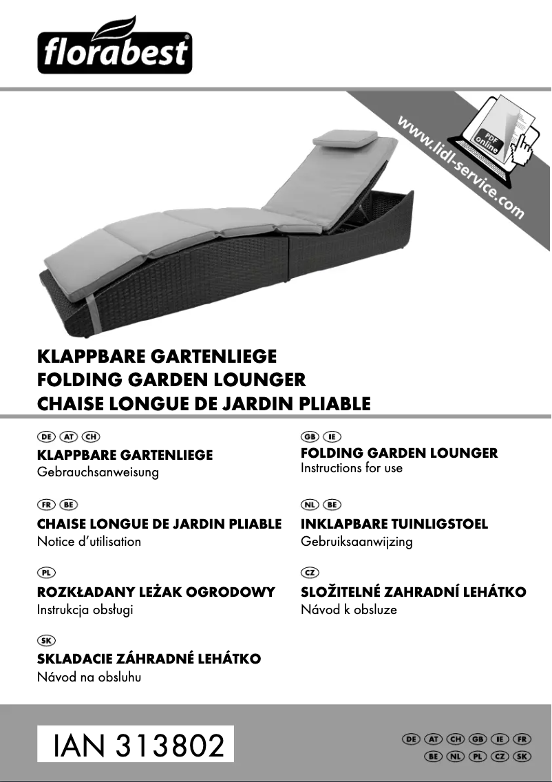 Página 1 del manual Manual de usuario Florabest IAN 313802