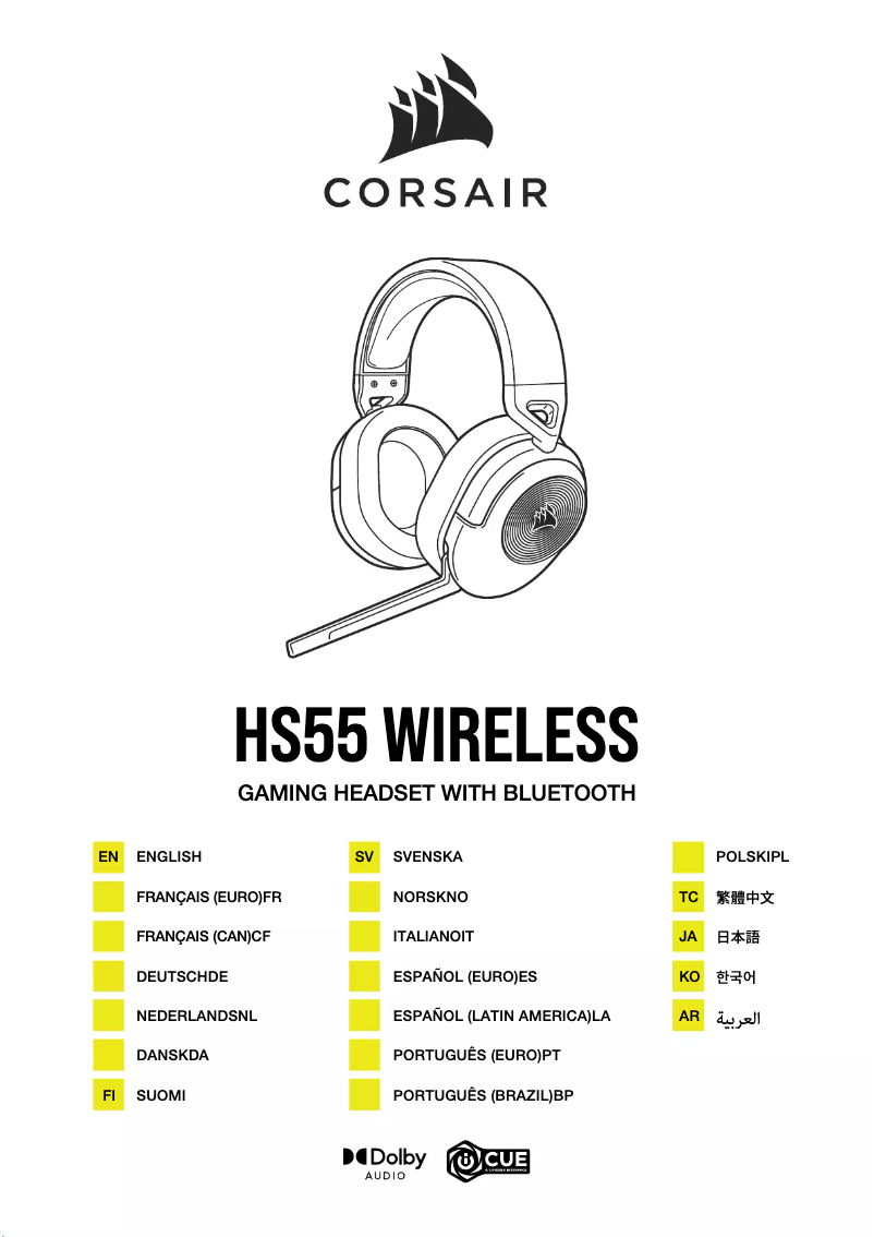 Image de la première page du manuel de l'appareil HS55 Wireless