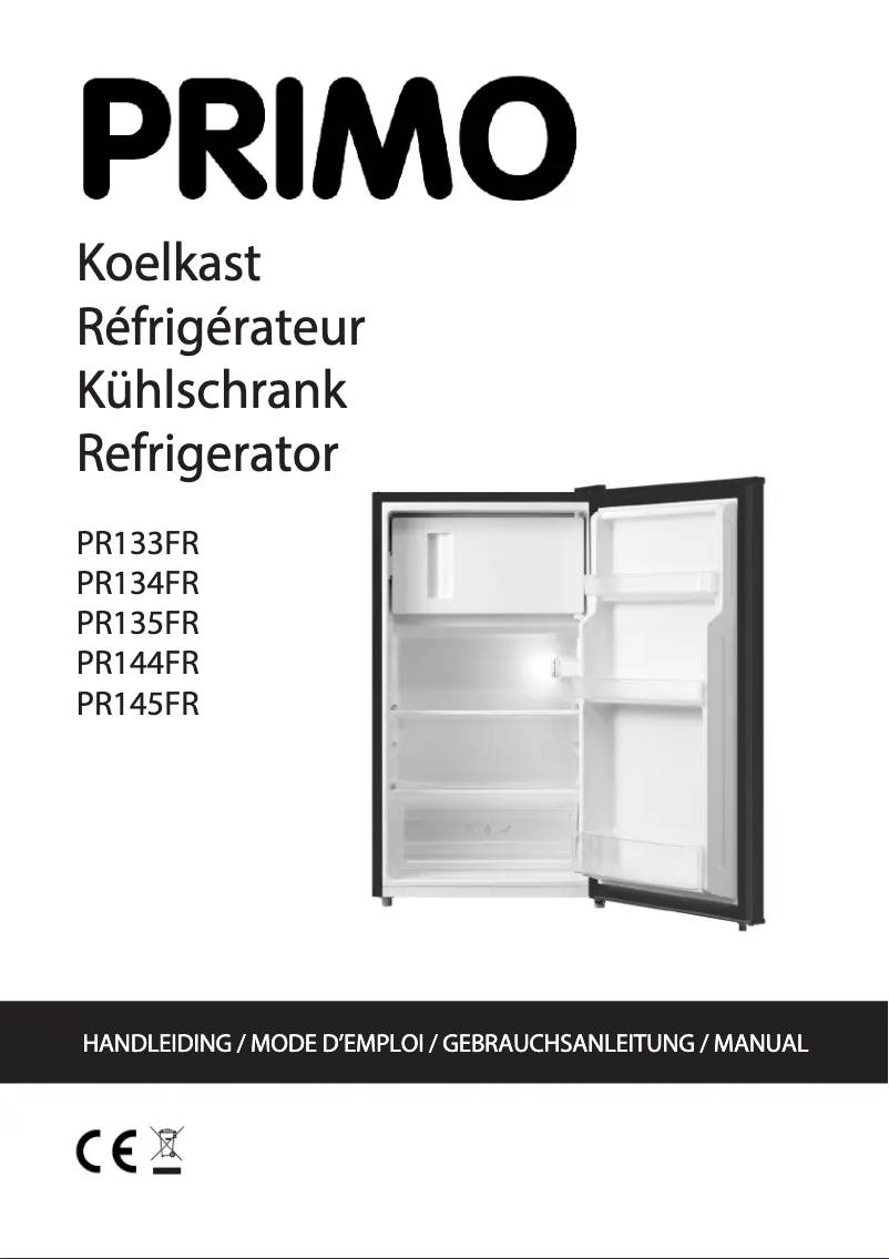 Page n°1 - Manuel utilisateur Primo PR133FR