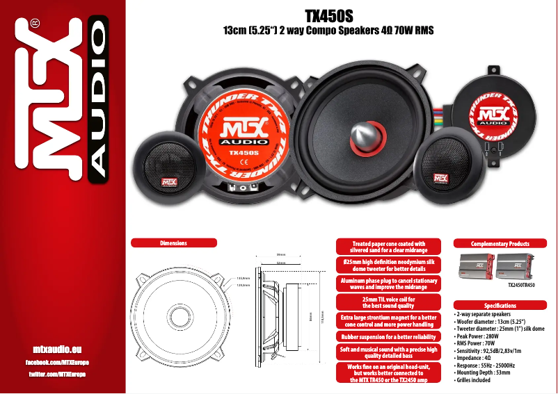 Image de la première page du manuel de l'appareil TX450S