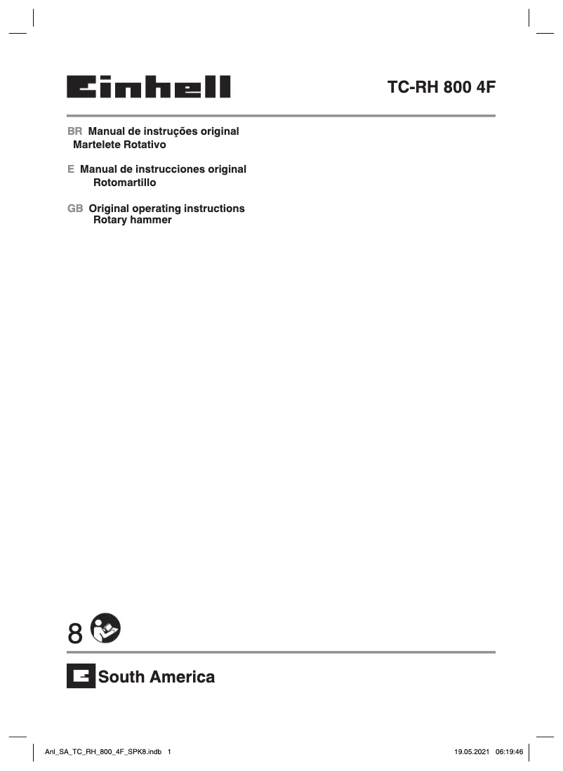 Page n°1 - Manuel utilisateur Einhell BT-ID 550 E