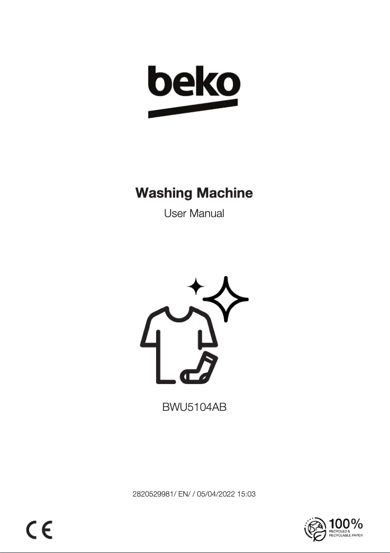 Image de la première page du manuel de l'appareil BWU5104AB