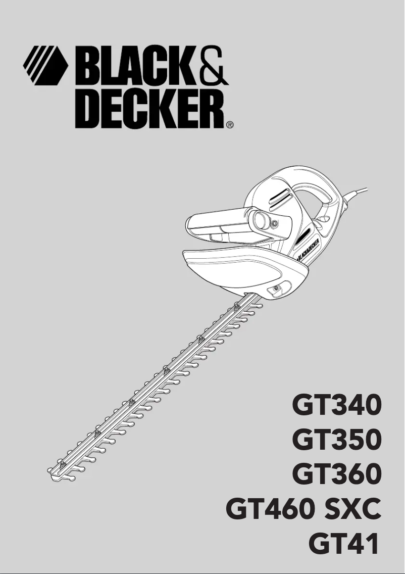 Page n°1 - Manuel utilisateur Black & Decker GT360