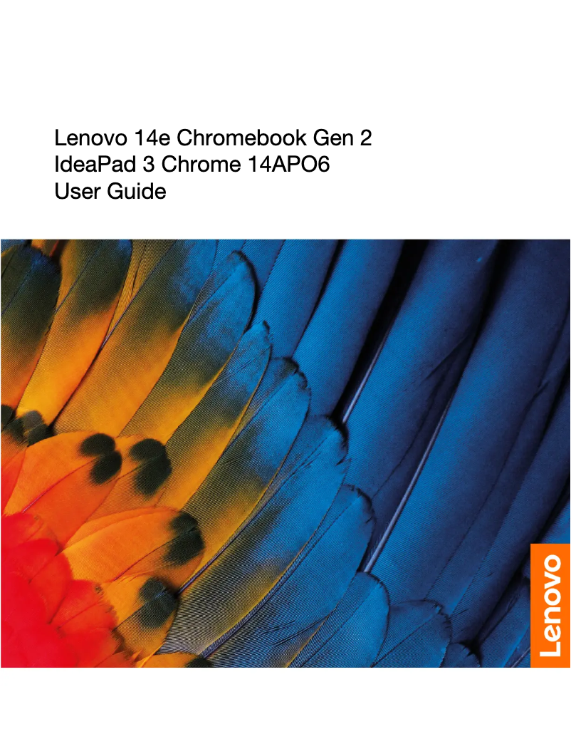 Page 1 de la notice Manuel utilisateur Lenovo Chromebook 14e G2