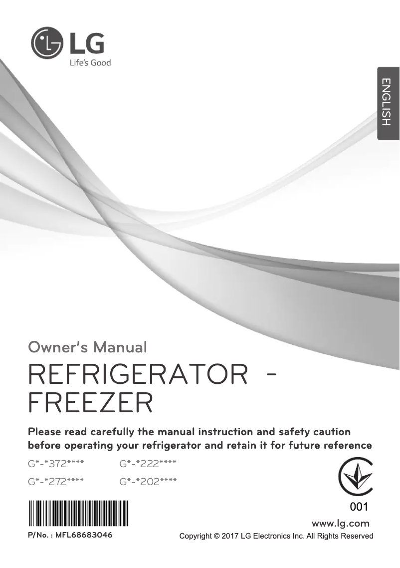 Page 1 de la notice Manuel utilisateur LG GN-C272SQCN