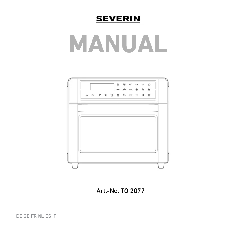 Page n°1 - Manuel utilisateur Severin TO 2058