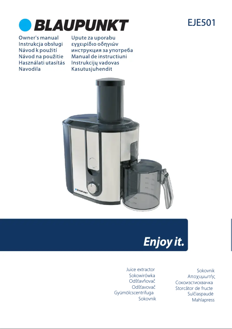 Page n°1 - Manuel utilisateur Blaupunkt EJE501