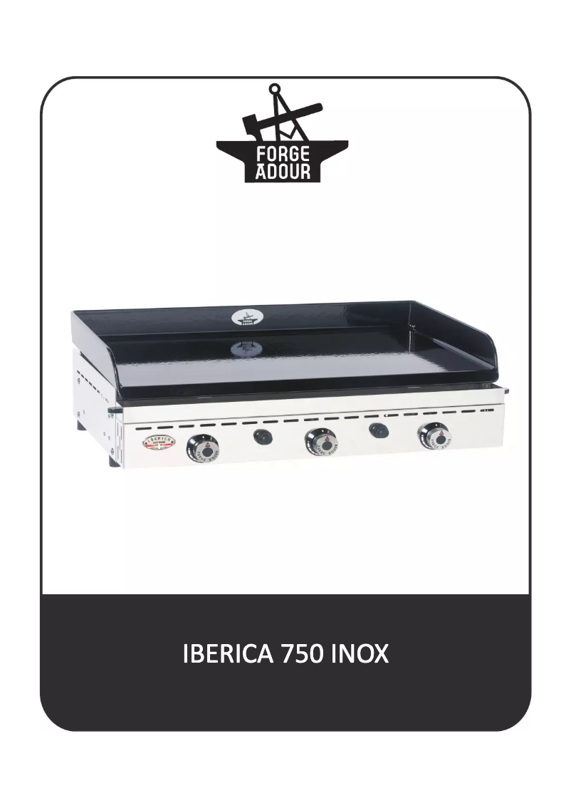 Page 1 de la notice Manuel utilisateur Forge Adour Iberica 750