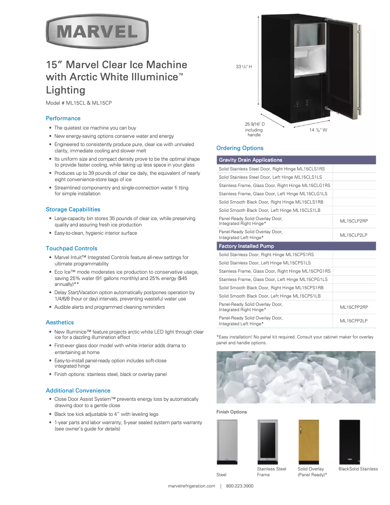 Image de la première page du manuel de l'appareil ML15CP2L