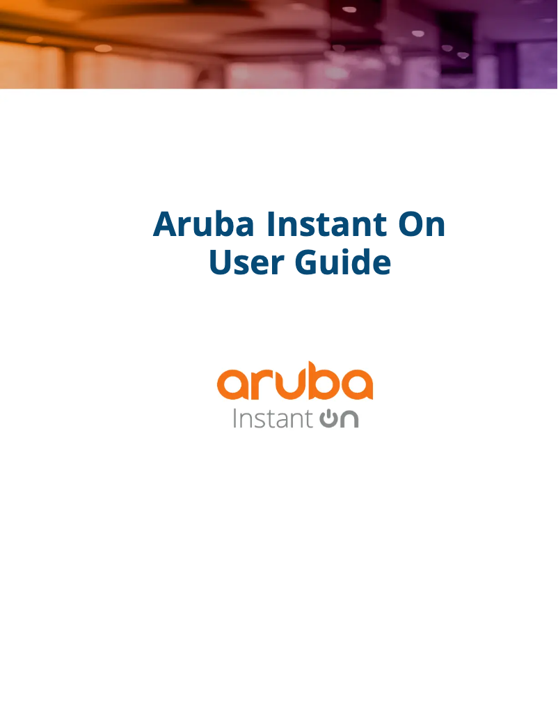 Page 1 de la notice Manuel utilisateur HP Aruba Instant On AP 15