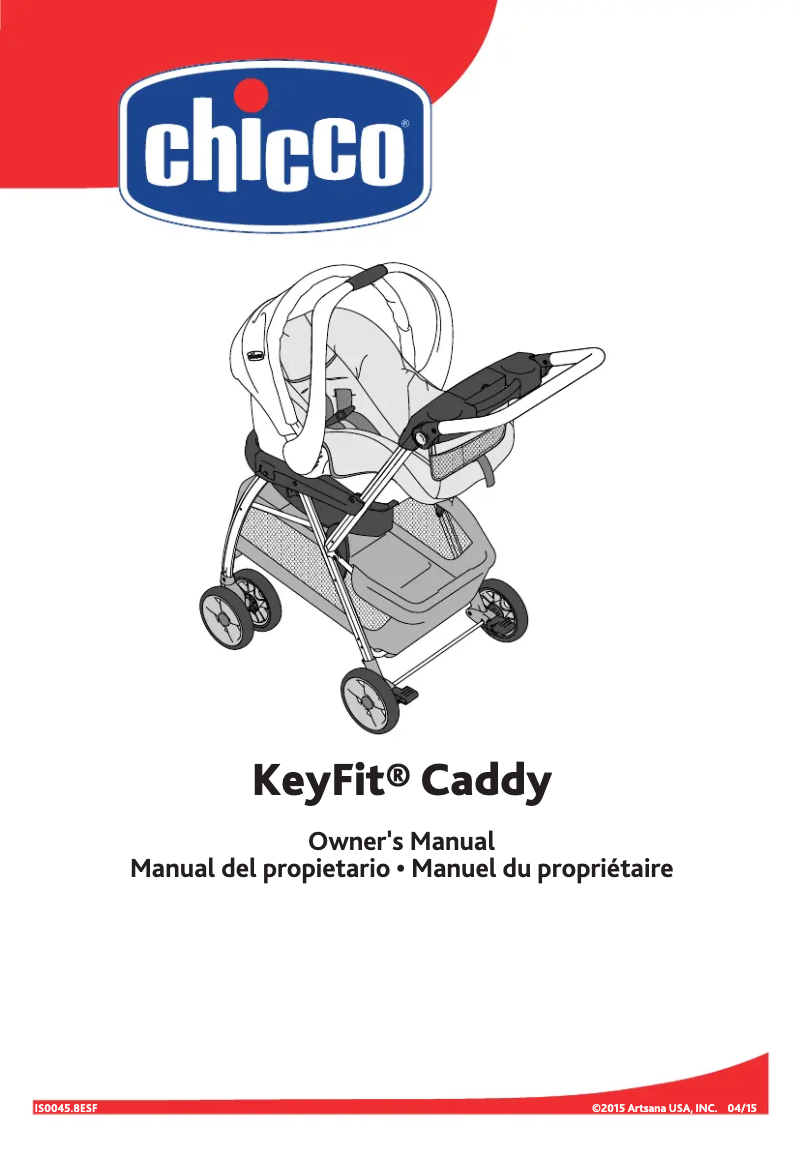 Page 1 de la notice Manuel utilisateur Chicco KeyFit Caddy