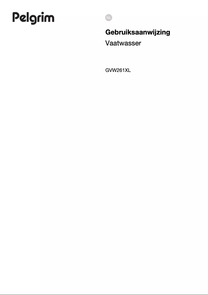 Page 1 de la notice Manuel utilisateur Pelgrim GVW261XL