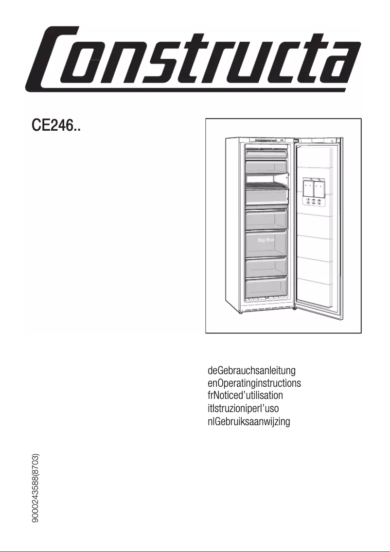 Page 1 de la notice Manuel utilisateur Constructa CE246N01