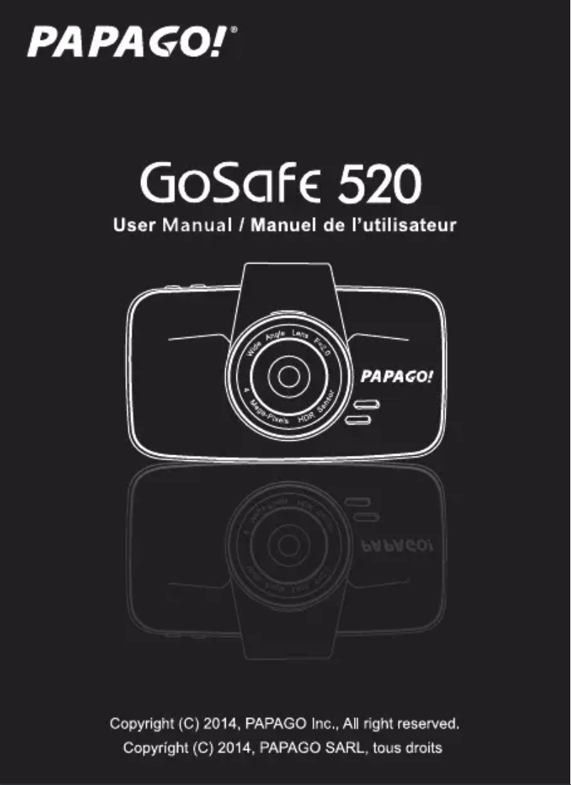 Image de la première page du manuel de l'appareil GoSafe 520