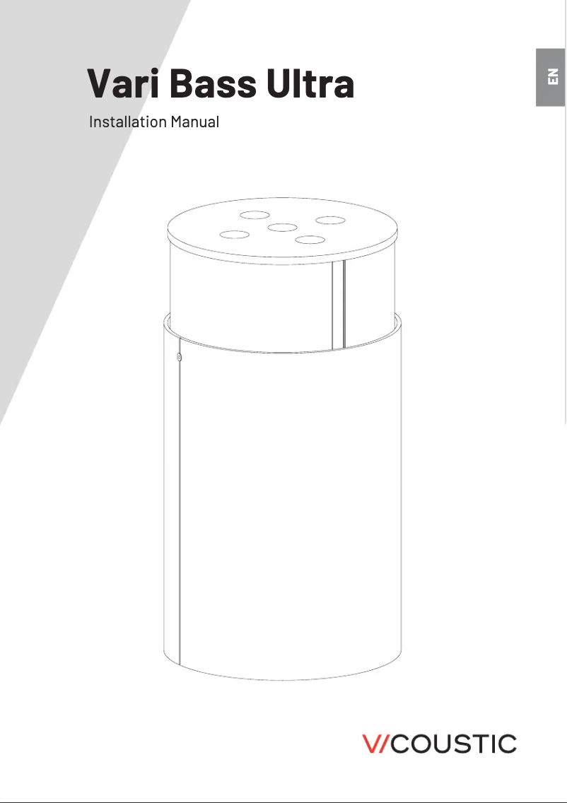 Page n°1 - Manuel utilisateur Vicoustic Vari Bass