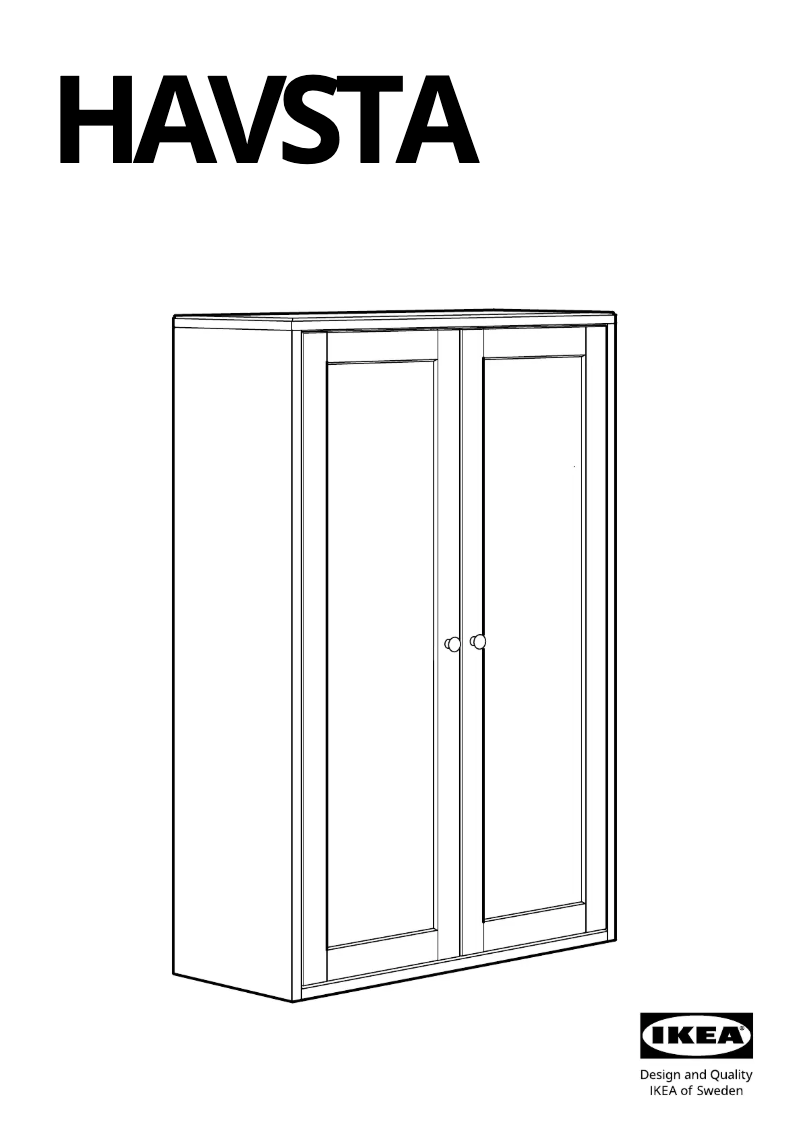 Page 1 de la notice Manuel utilisateur Ikea HAVSTA 905.292.47