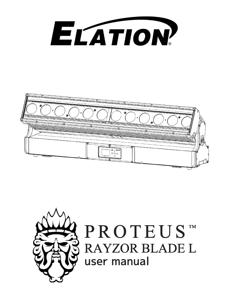 Página 1 del manual Manual de usuario Elation Proteus Rayzor Blade L