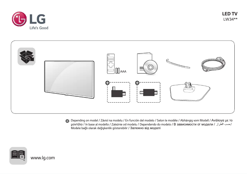 Image de la première page du manuel de l'appareil 24LW341C