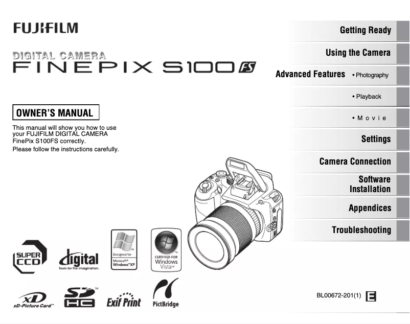 Page n°1 - Manuel utilisateur Fujifilm FinePix HS10