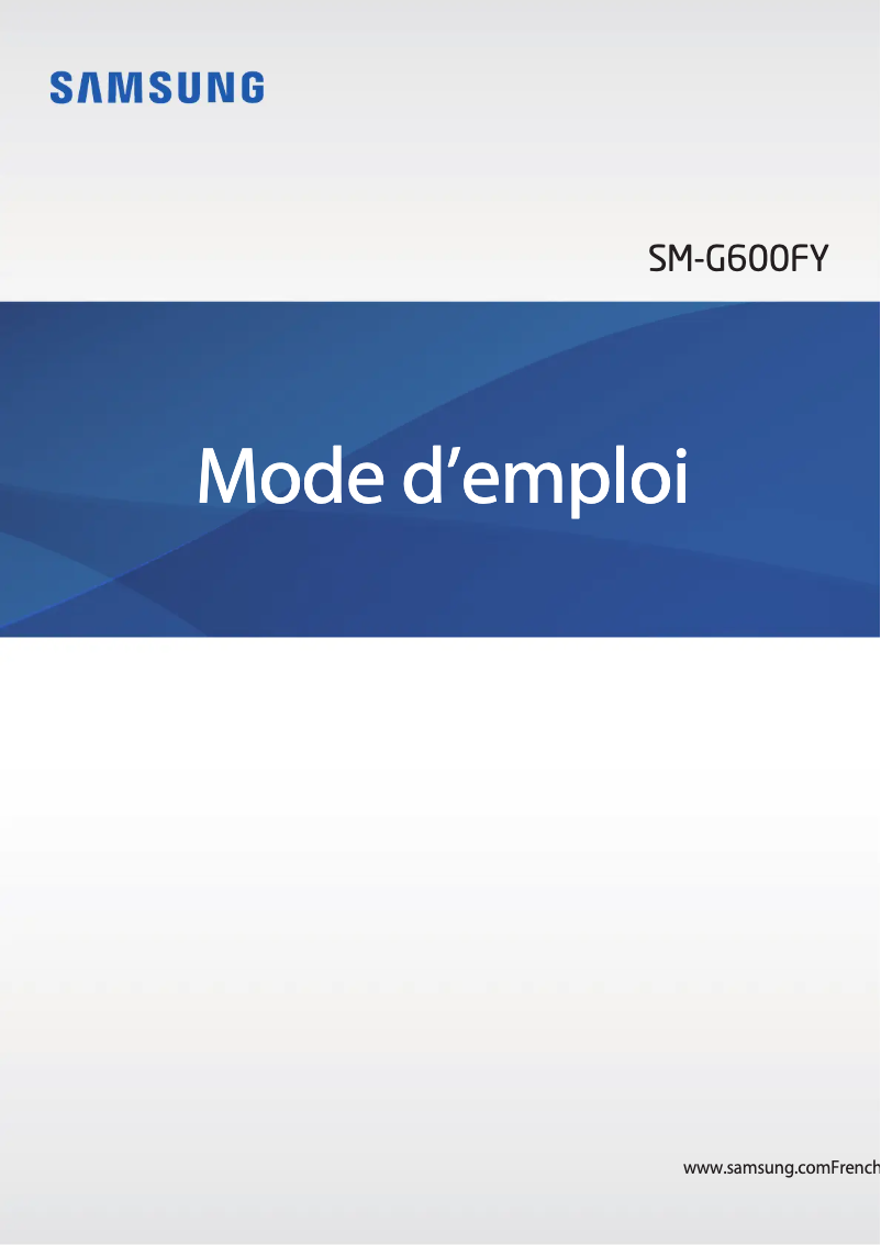 Page 1 de la notice Manuel utilisateur Samsung Galaxy On7