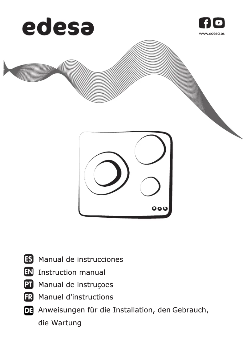 Page 1 de la notice Manuel utilisateur Edesa EIMS-6330 B WH