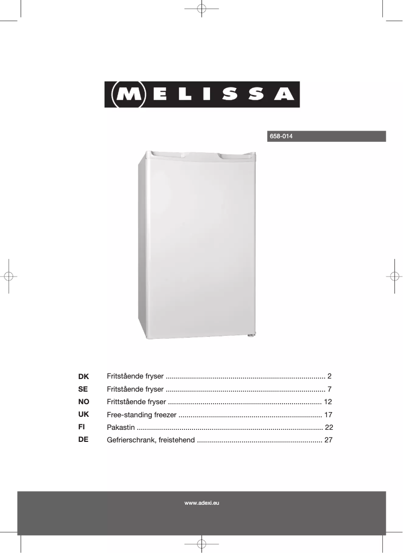Imagen de la primera página del manual del dispositivo 658-014