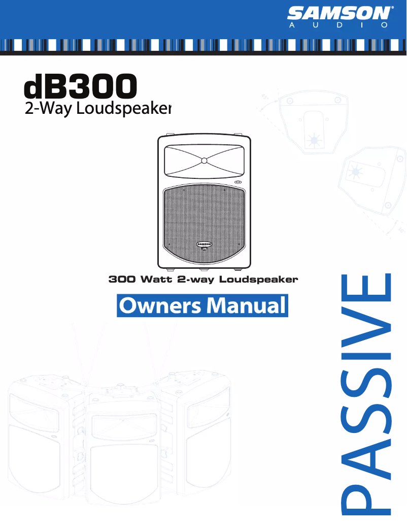 Página 1 del manual Manual de usuario Samson db300i