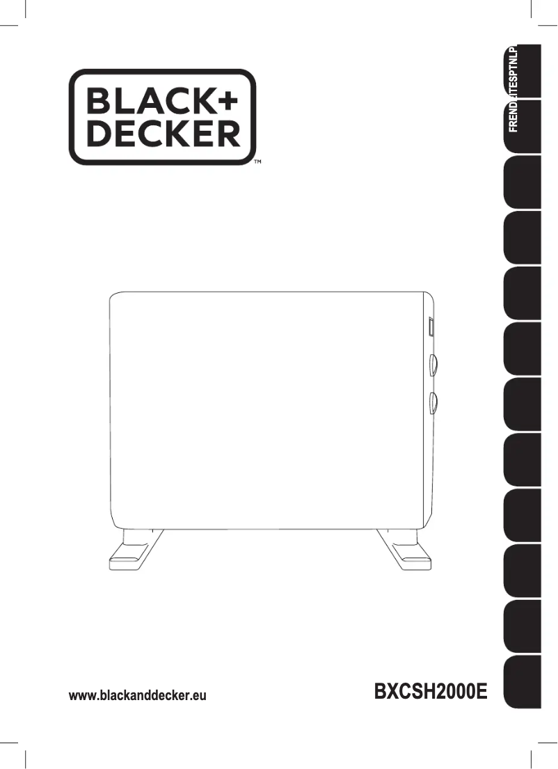 Page n°1 - Manuel utilisateur Black & Decker BXCSH2000E