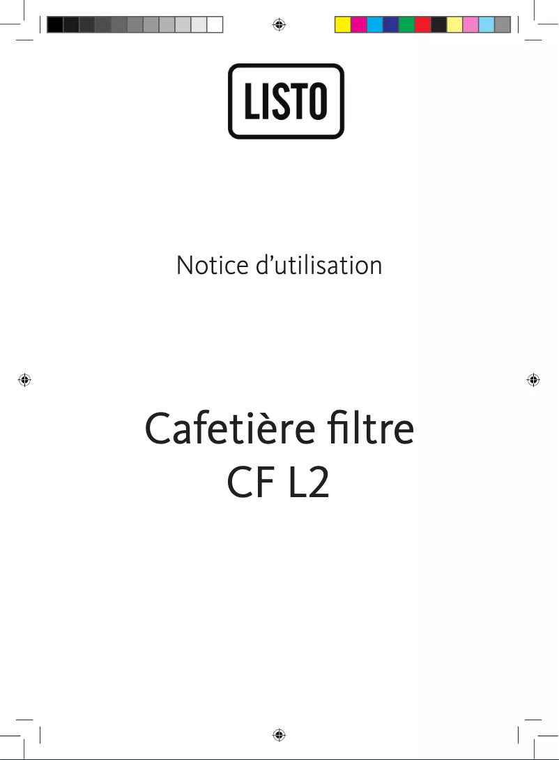 Page 1 de la notice Manuel utilisateur Listo CF L2
