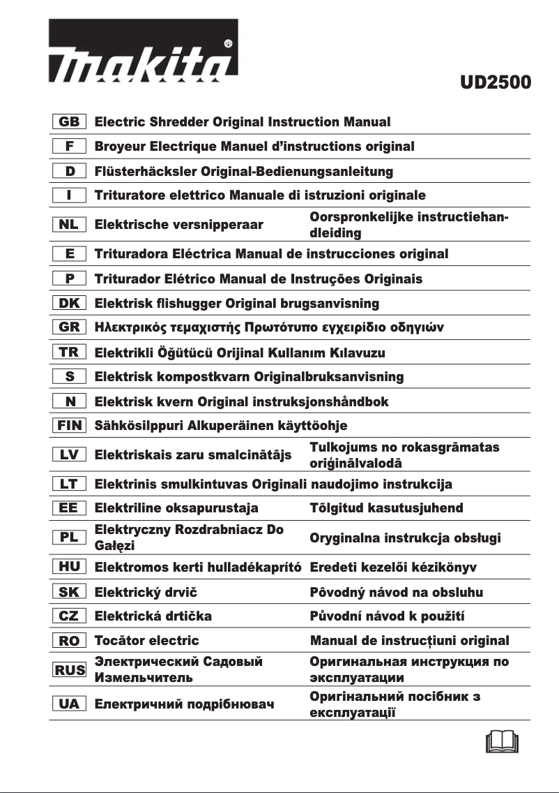 Page 1 de la notice Manuel utilisateur Makita UD2500