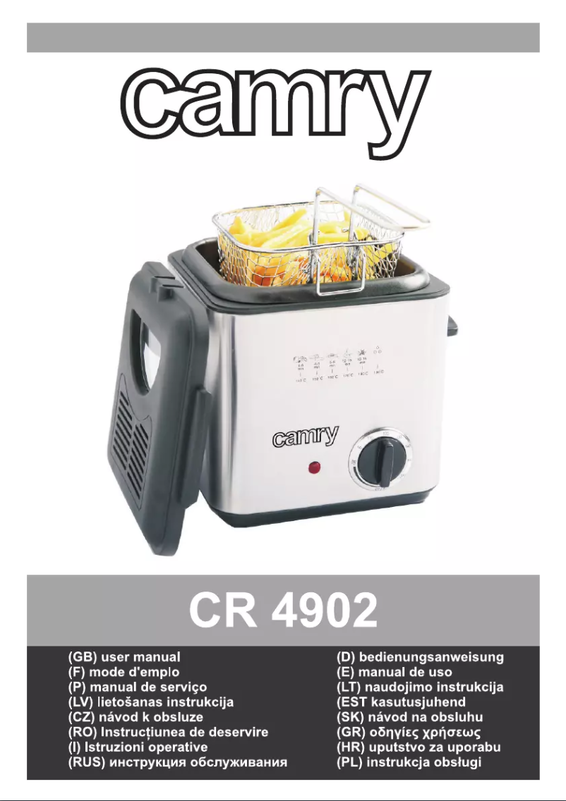 Page n°1 - Manuel utilisateur Camry CR 4902