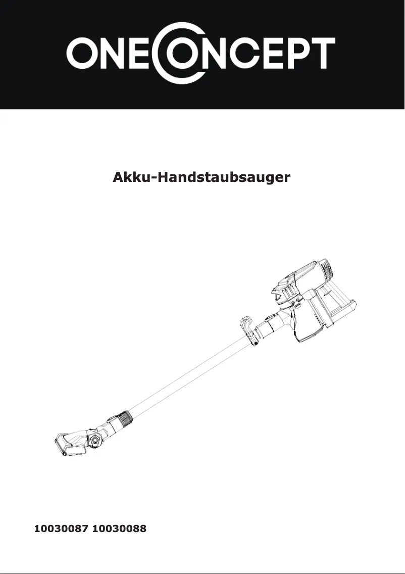 Page 1 de la notice Manuel utilisateur OneConcept Cleanbutler 2G