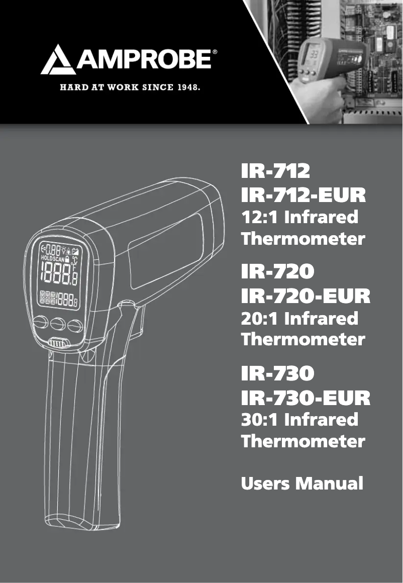 Page n°1 - Manuel utilisateur Amprobe IR-730