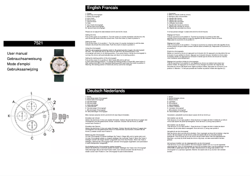 Imagen de la primera página del manual del dispositivo 7521